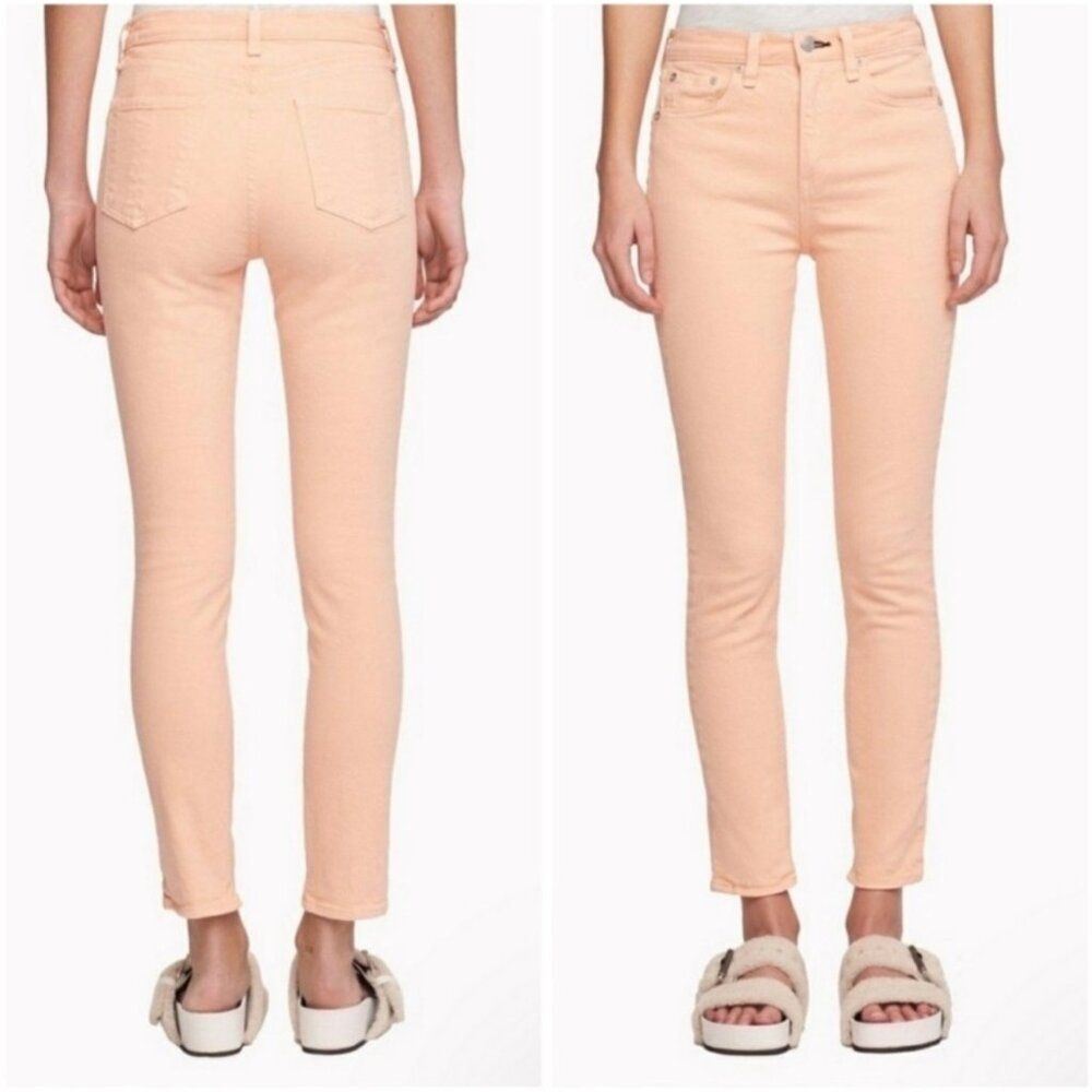 $ 195 RAG & BONE Jeans Prairie Sun High Rise Skinny Jeans NWT Size 26